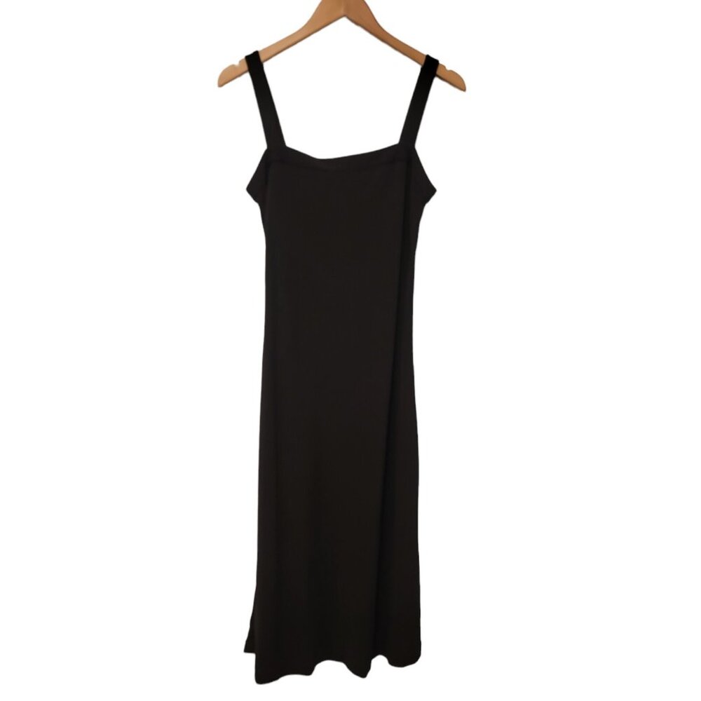 Calvin Klein Dress Black Sleeveless Stretch Classic Look Womens Size Small EUC